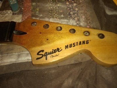 Shoe polish guitar on sale neck