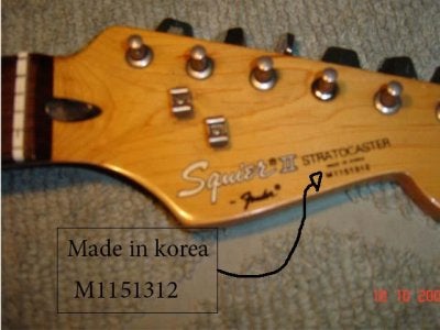 Squier 2 stratocaster clearance made in korea
