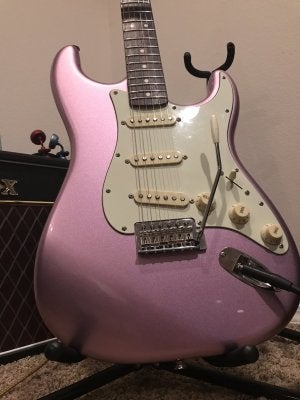 SOLD Classic Vibe Burgundy Mist Strat upgrades Squier Talk Forum
