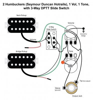 Installing a 3 way slide switch as a pickup selector on a Bullet