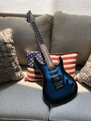 Monoprice indio helix flamed clearance maple electric guitar